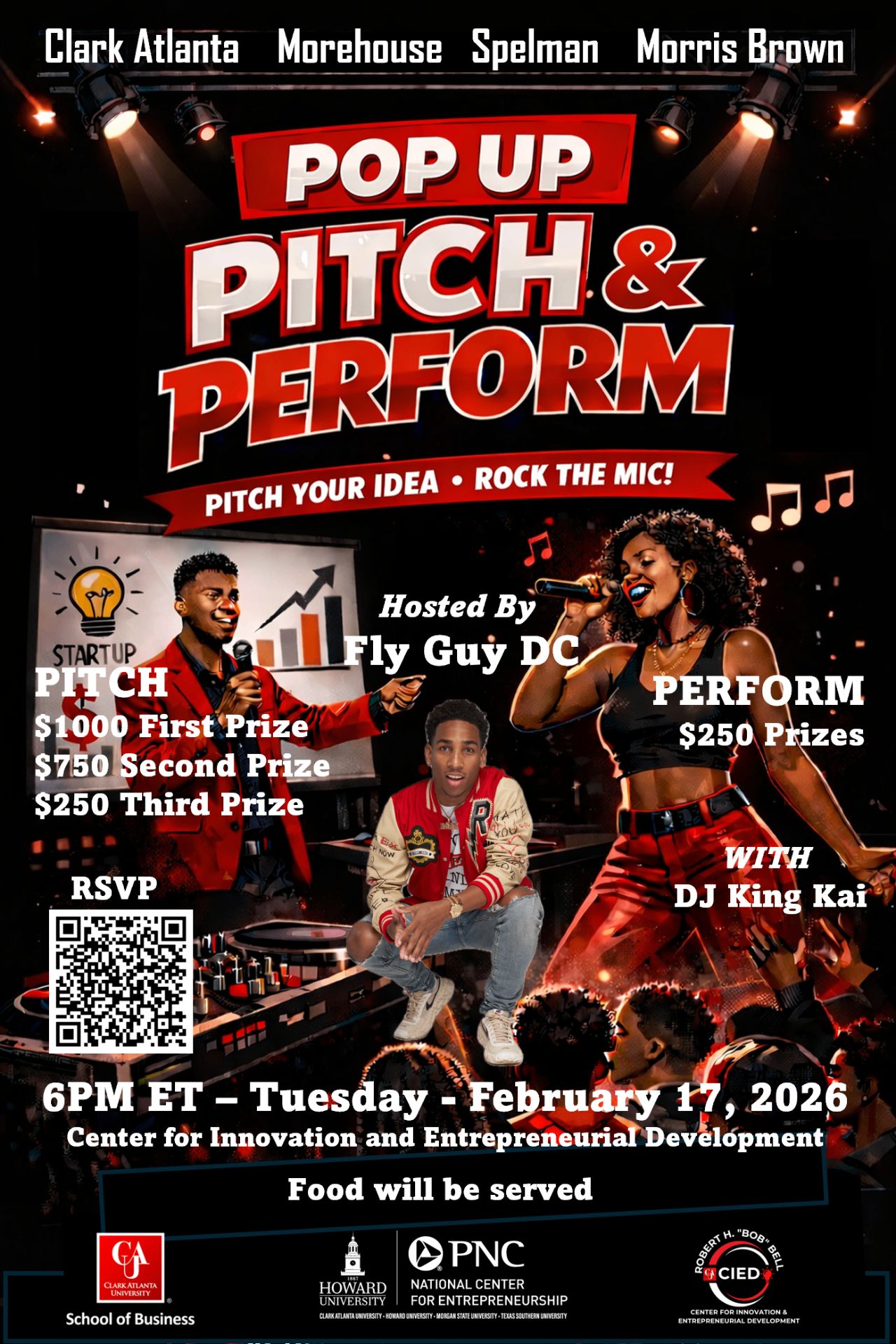 Pop-Up Pitch and Perform flyer